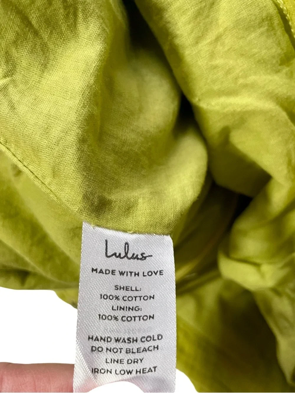 Lulu's Friendship Lime Green Tie Front Crop Top Paperbag Shorts Set Size Medium